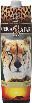 Вино АФРИКАНСКОЕ САФАРИ белое полусухое 1 л