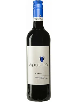 Вино безалкогольное Appalina Merlot Alcohol Free  2022  750 мл