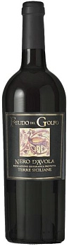 Вино красное полусухое"Feudo Del Golfo" Nero d’Avola,  "Феудо Дель Гольфо" Неро д'Авола 2018 750 мл