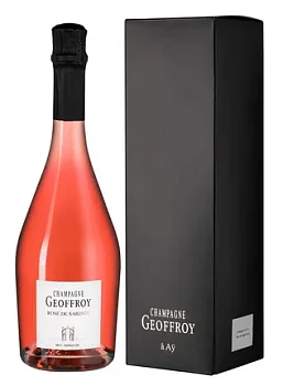 Шампанское Rene Geoffroy Champagne 1-er cru Rose de Saignee  gift box  2018  750 мл