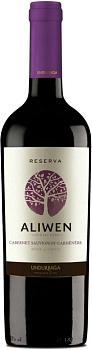 Вино Undurraga  Aliwen Cabernet Sauvignon  Carmenere Reserva  Ундуррага  Аливен Каберне Совиньон  Карменер Резерва  2020  750 мл