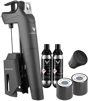 Система для подачи вин по бокалам Coravin Model 3 Plus  (устройство+2 капсула+2 пробки+1аэратор+игла)