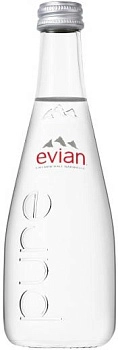 Вода  Evian  Still  Glass Эвиан  негазированная  в стеклянной бутылке 330 мл