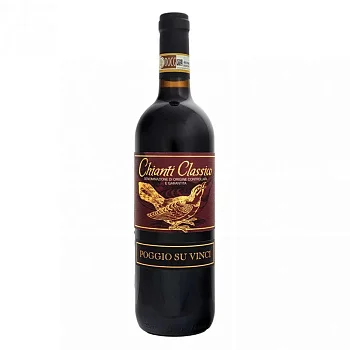Вино Poggio Su Vinci  Chianti  Classico  DOCG Поджио Су Винчи Кьянти  Классико  2019 750 мл