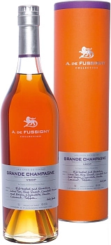 Коньяк A. de Fussigny Grande Champagne  Crus du Collection Cognac VSOP  gift tube  700 мл