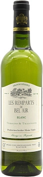Вино Les Remparts de Bel Air  Blanc  Ле Ремпар Де Бель Аир   Блан Шардоне  кошерное 2015 750 мл