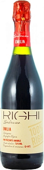 Игристое вино Righi  Lambrusco Rosso  Emilia IGT Red   750 мл