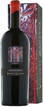 Вино Vigneti Zanatta Salana  Cannonau di Sardegna  Виньети Занатта Салана  Каннонау ди Сардиния  в п/у 1500 мл