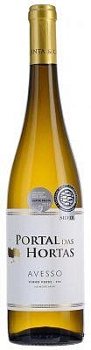 Вино QUINTA & CASA DAS HORTAS, PORTAL DAS HORTAS AVESSO DOC VINHO VERDE, КИНТА И КАЗА ДАЗ ОРТАШ, ПОРТАЛ ДАЗ ОРТАШ АВЕССУ DOC ВИНЬЮ ВЕРДЕ, 2017, 0,75