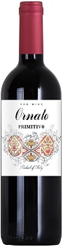 Вино Ornato Primitivo Sicilia IGT  Орнато Примитиво 2020 750 мл