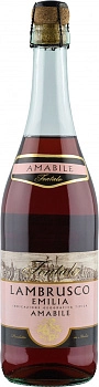 Игристое вино Fontale Lambrusco Emilia  Rosato Amabile   750 мл