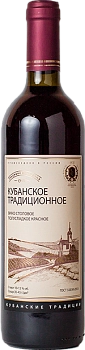 Вино Союз-Вино Кубанское Традиционное красное полусладкое 700 мл