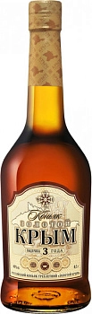 Коньяк  Золотой Крым 3-летний КВКЗ 500 мл