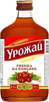 Настойка Урожай Рябина на коньяке слад. 250 мл