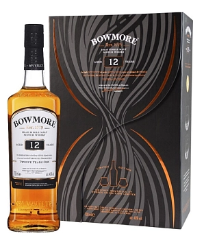 Набор Bowmore 12 Years gift box with 2 glasses  700 мл 40%