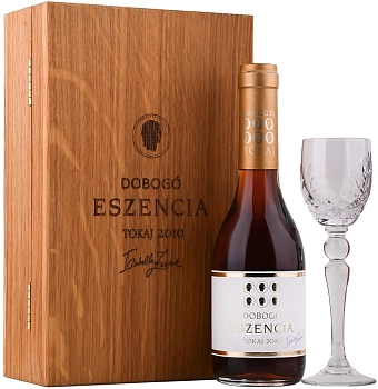 Вино Dobogo Eszencia  Tokaji  with glass in wooden box  2010  250 мл