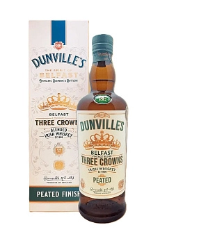 Виски Dunvilles Three Crowns Peated Irish Whiskey gift box  700  мл