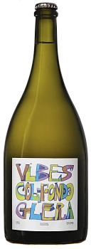 Игристое вино   Pet-Nat VIBES  Glera Col-Fondo  Вайбс Глера Коль-Фондо  2022 1500 мл 8 %