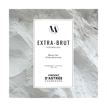 Шампанское  игристое Champagne Vincent d'Astrée  Assemblage Meunier Chardonnay Extra-Brut  2014 750 ил 12%
