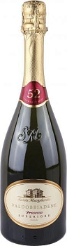 Игристое вино Santa Margherita  "52" Extra Dry  Valdobbiadene Prosecco Superiore DOCG  2019 750 мл