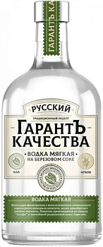 Водка  Русский ГарантЪ Качества  Мягкая на березовом соке  500 мл