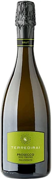 Игристое вино Terre di Rai Prosecco Treviso DOC Brut Millisimato  2021 750 мл
