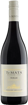 Вино Te Mata Syrah Estate Vineyards Те Мата Сира Эстейт Виньярдc 2020 750 мл