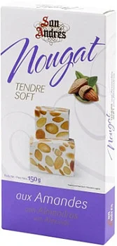 Конфеты  San Andres   Nougat with Almonds  Сан Андрес  Нуга с кусочками миндаля  150 г