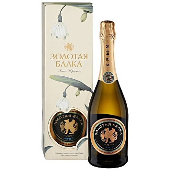 Игристое вино  Золотая Балка белое  брют в п/у  750 мл