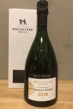 Шампанское Hervieux-Dumez Champagne Cuvee Special Club Millesime Brut Nature  Premeier Cru gift box 2018 750 мл