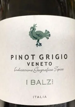 Вино белое полусухое Natale Verga I Balzi Pinot Grigio  Пино Гриджио И Бальци Натале Верга  2016  750 мл