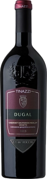 Вино Tinazzi Cabernet Sauvignon Merlot Dugal Ca'de'Rocchi  Каберне Совиньон Мерло Дугаль IGP Ка'Де'Рокки 2019 750 мл