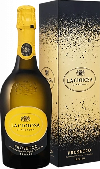 Вино игристое  La Gioiosa Prosecco DOC gift box  2021 750 мл