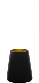 Стакан низкий  Power цвет черный-золотой   d=86мм h=101мм  стекло Stolzle Германия 1590012EP096   380 мм