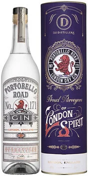 Джин  Portobello Road London Dry Gin in tube    700 мл