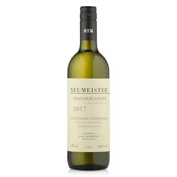 Вино Weingut Neumeister   Weissburgunder Steirische Klassik   Штайермарк Ноймайстер  Вайссбургундер Штайрише Классик Вулканланд  2017 750 мл