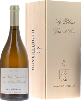 Вино Henri Giraud  Cuve de Croix Courcelles  Ay Blanc Grand Cru  Coteaux Champenois gift box   2015     750 мл