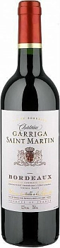 Вино Chateau Garriga Saint Martin Bordeaux AOC  2017 750 мл