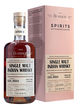 Виски  Dumangin J. Fils Batch 24 Single Malt Indian Whisky  gift box 46,4% 700 мл