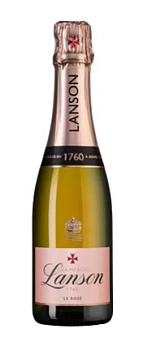 Шампанское  Lanson Rose Label Brut Rose  2018 375 мл