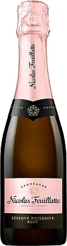 Вино Nicolas Feuillatte   Reserve Exclusive Rose Brut  Николя Фюят  Резерв Эксклюзив Розе Брют 2016  375 мл