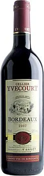 Вино Yvecourt Bordeaux Ивкур Бордо красное сухое  2014 750 мл