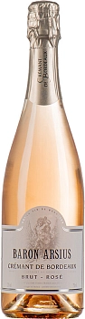 Игристое вино Baron Arsius Cremant de Bordeaux Rose 750 мл 12%