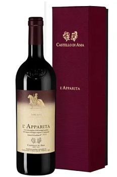 Вино Castello di Ama l'Apparita IGT gift box  2010 750 мл  13%