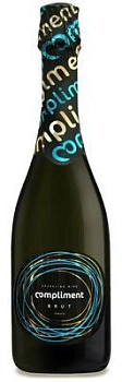 Вино игристое  compliment white Brut  750 мл