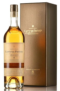 Граппа Bocchino Cantina Privata 8 anni gift box  700 мл