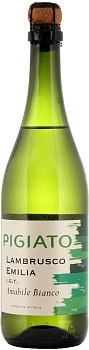 Игристое вино  Pigiato Lambrusco Bianco   Emilia   750 мл
