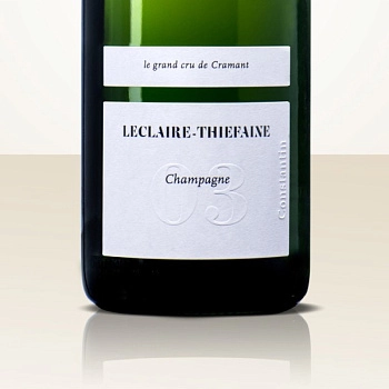 Игристое вино Leclaire Thiefaine Cuvée 03 Constantin Grand Cru de Cramant 2016 750 мл 12,5%