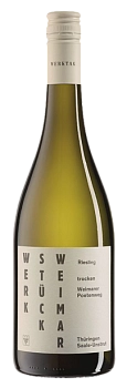 Вино Winzervereinigung Freyburg-Unstrut Riesling Werkstück Weimar trocken DQW  ВИНЦЕРФЕРАЙНИГУНГ ФРАЙБУРГ-УНШТРУТ РИСЛИНГ ВЭКШТЮК ВАЙМА  750 мл