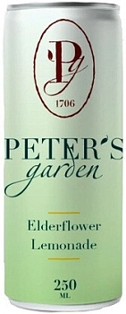 Вода  Peter's Garden Elderflower Lemonade in can Петер'с Гарден Лимонад Бузина в жестяной банке 250 мл